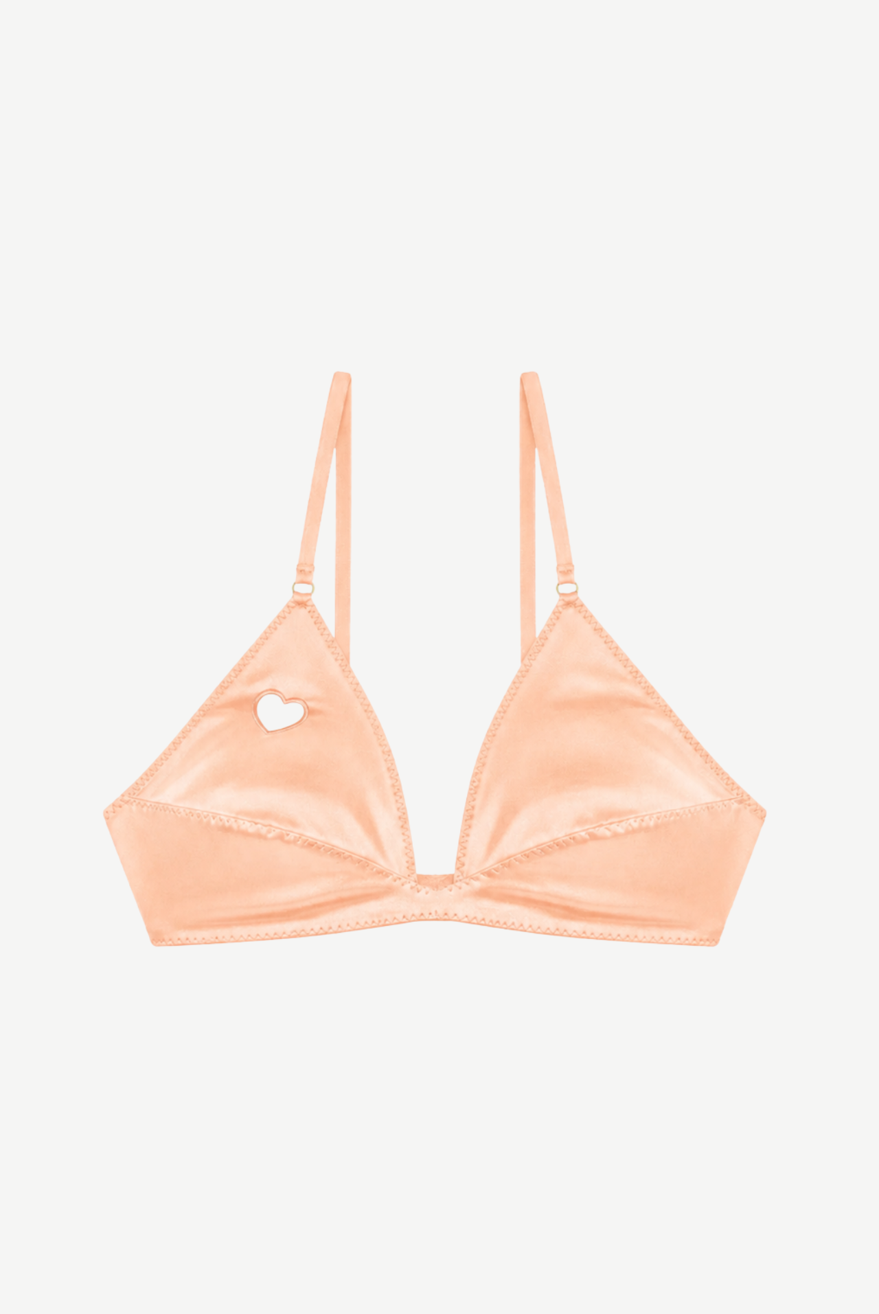 MADONNA miękki stanik satynowy - peach