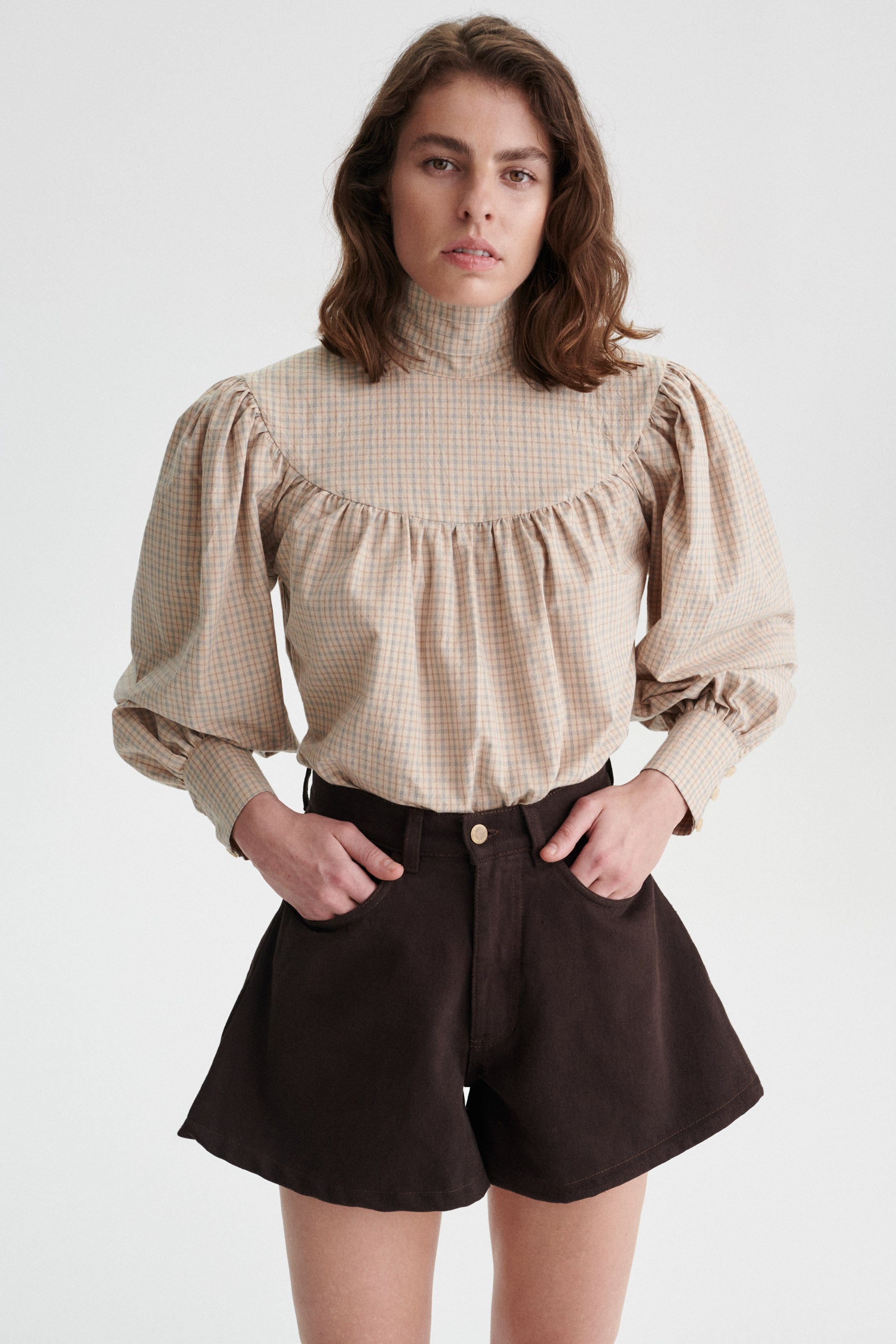 Jacob Denim Szorty - brown